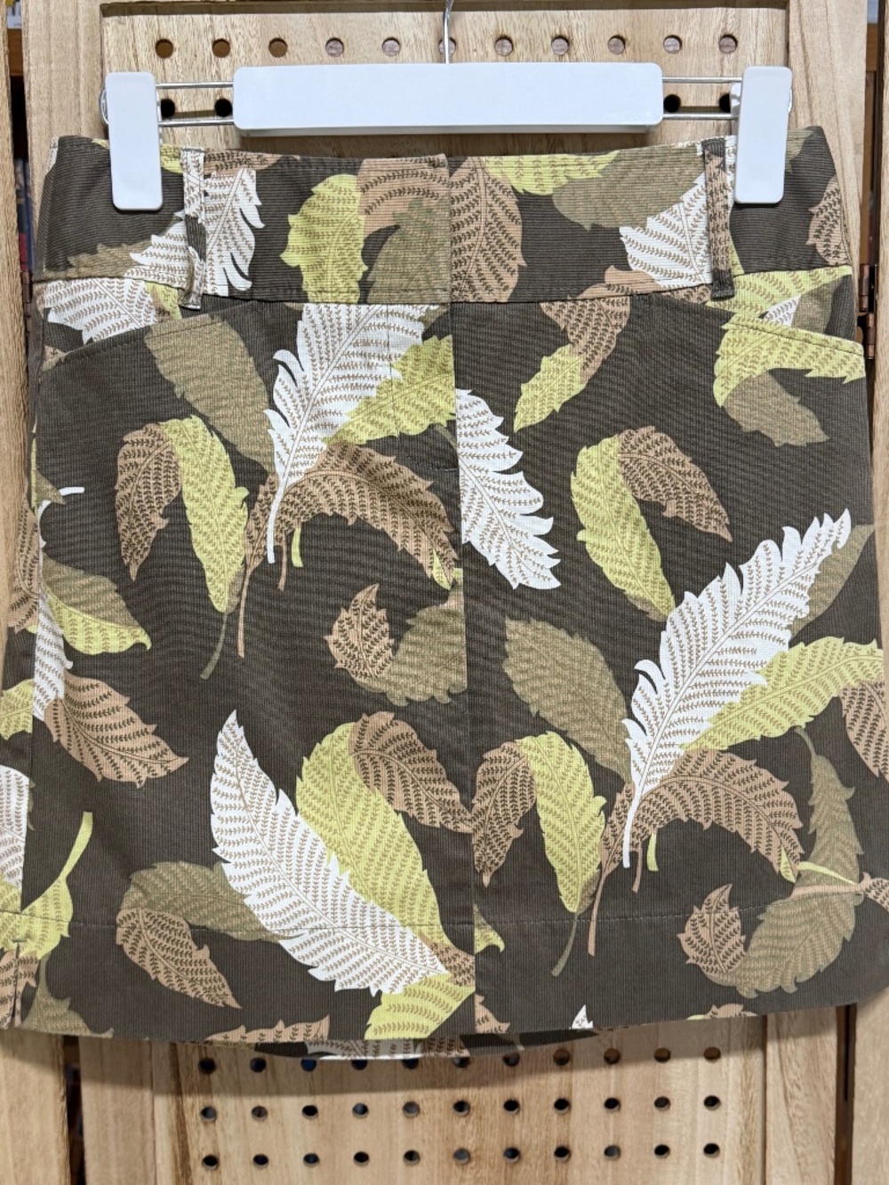 Ann Taylor LOFT Petites Leaf Print Mini Skirt Size 2P